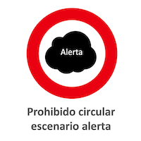 Prohibición Circular en esc. alerta Mad.