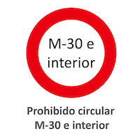 Prohibición Circular (Municipio y M-30) Mad.